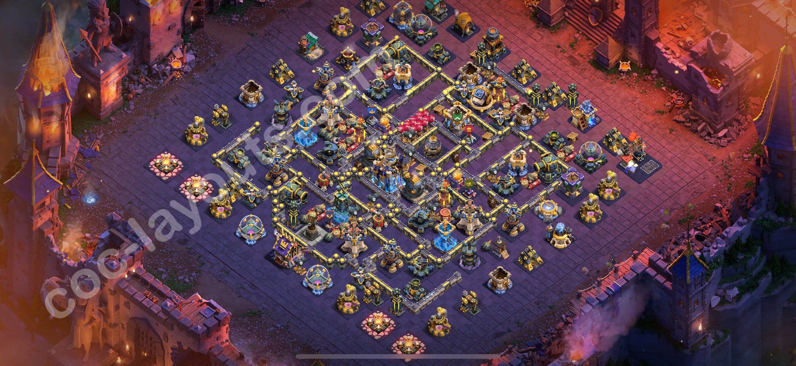 TH18 War Layout 22 -  base layout with copy link