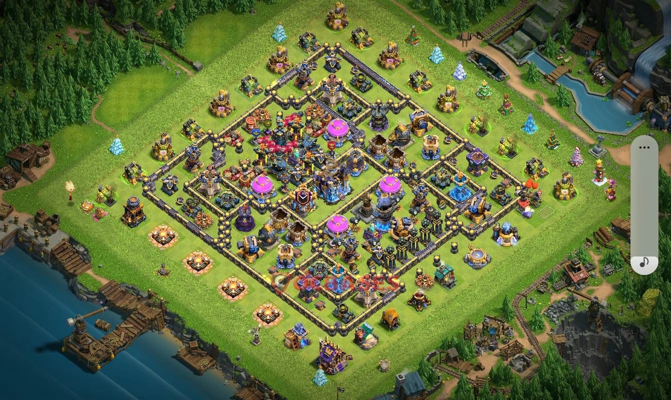 TH18 War Layout 25 -  base layout with copy link for Clash of Clans 2026