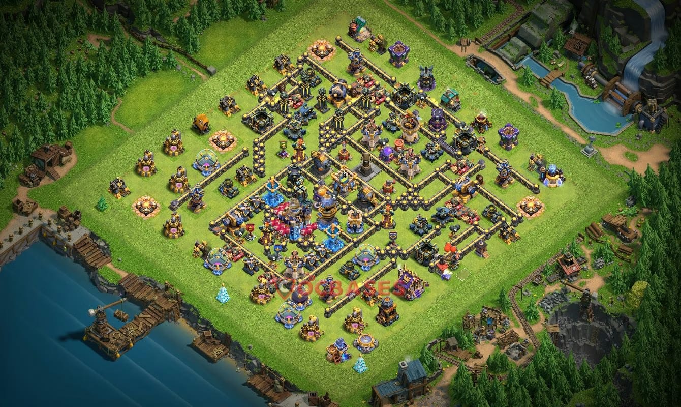TH18 War Layout 30 -  base layout with copy link for Clash of Clans 2026