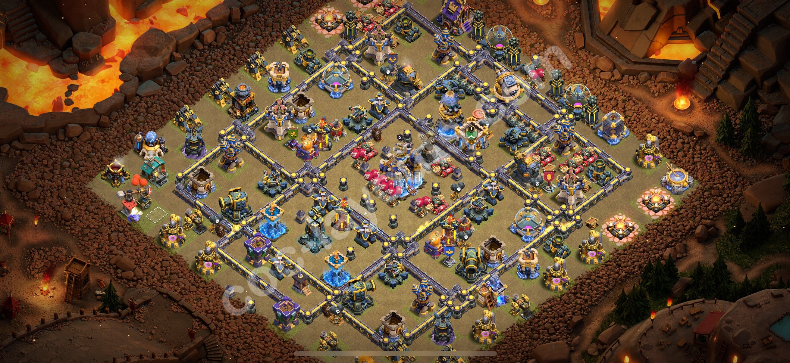 TH18 War Layout 32 -  base layout with copy link for Clash of Clans 2026