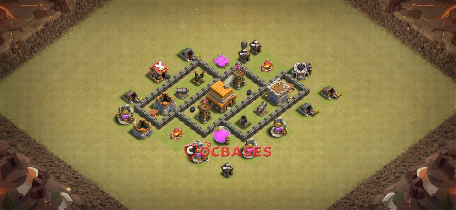 TH4 Cwl Layout 18 - #cwl, #anti 3 stars base layout with copy link for Clash of Clans 2026