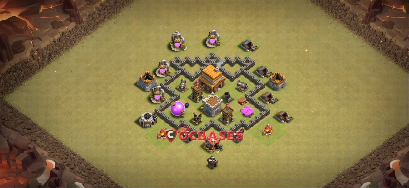 TH4 Cwl Layout 30 - #cwl, #anti 3 stars base layout with copy link for Clash of Clans 2026