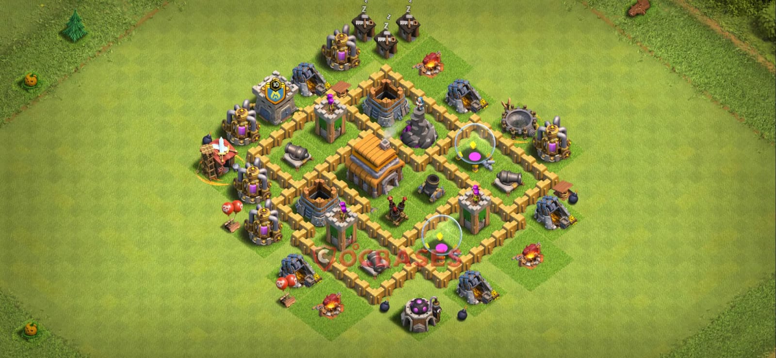 TH5 Farming Layout 19 - hybrid, #anti 2 stars base layout with copy link for Clash of Clans 2026