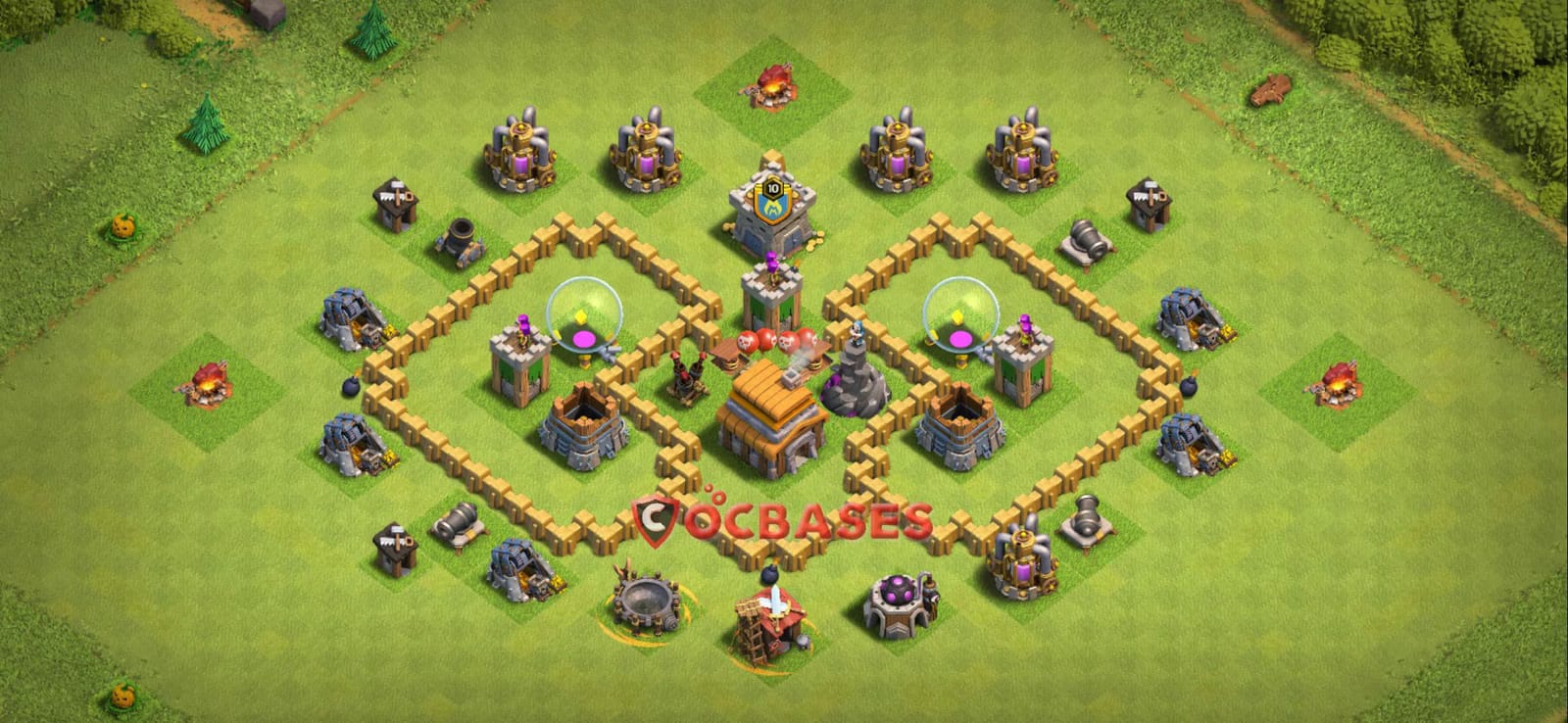 TH5 Farming Layout 25 - hybrid, #compact base layout with copy link for Clash of Clans 2026