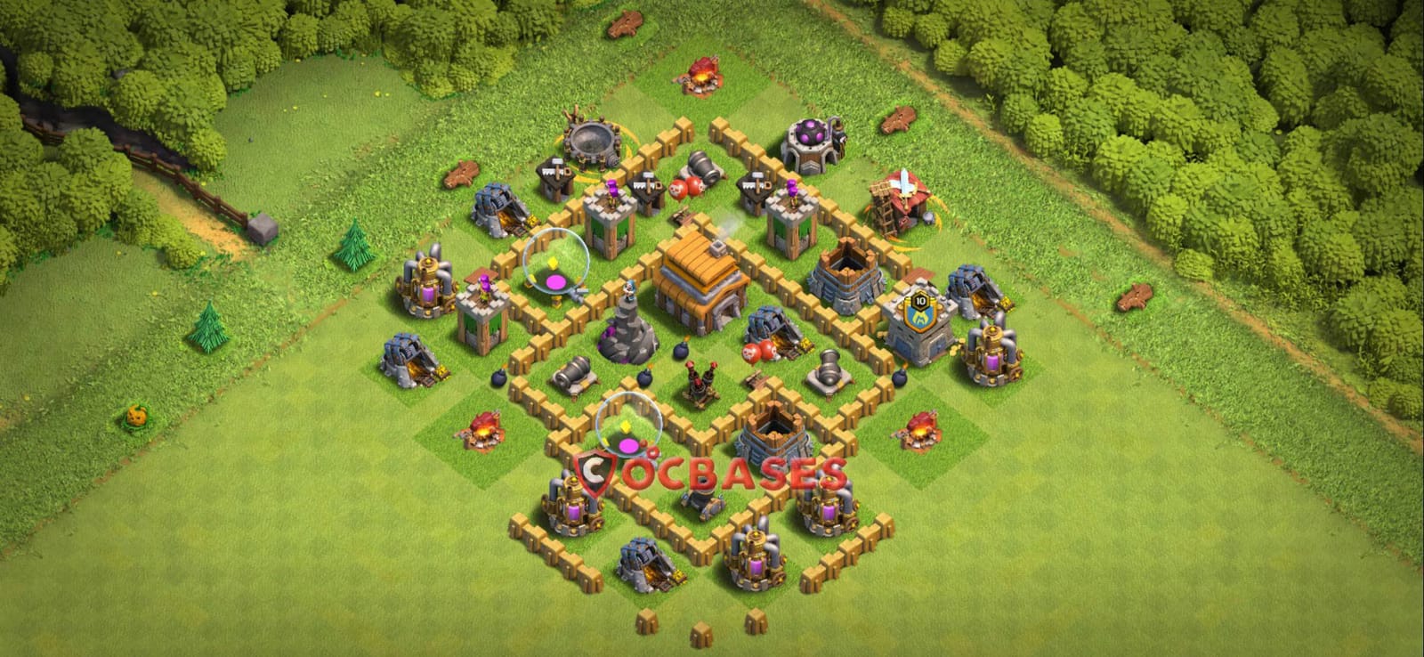 TH5 Farming Layout 33 - hybrid, #anti 2 stars base layout with copy link for Clash of Clans 2026