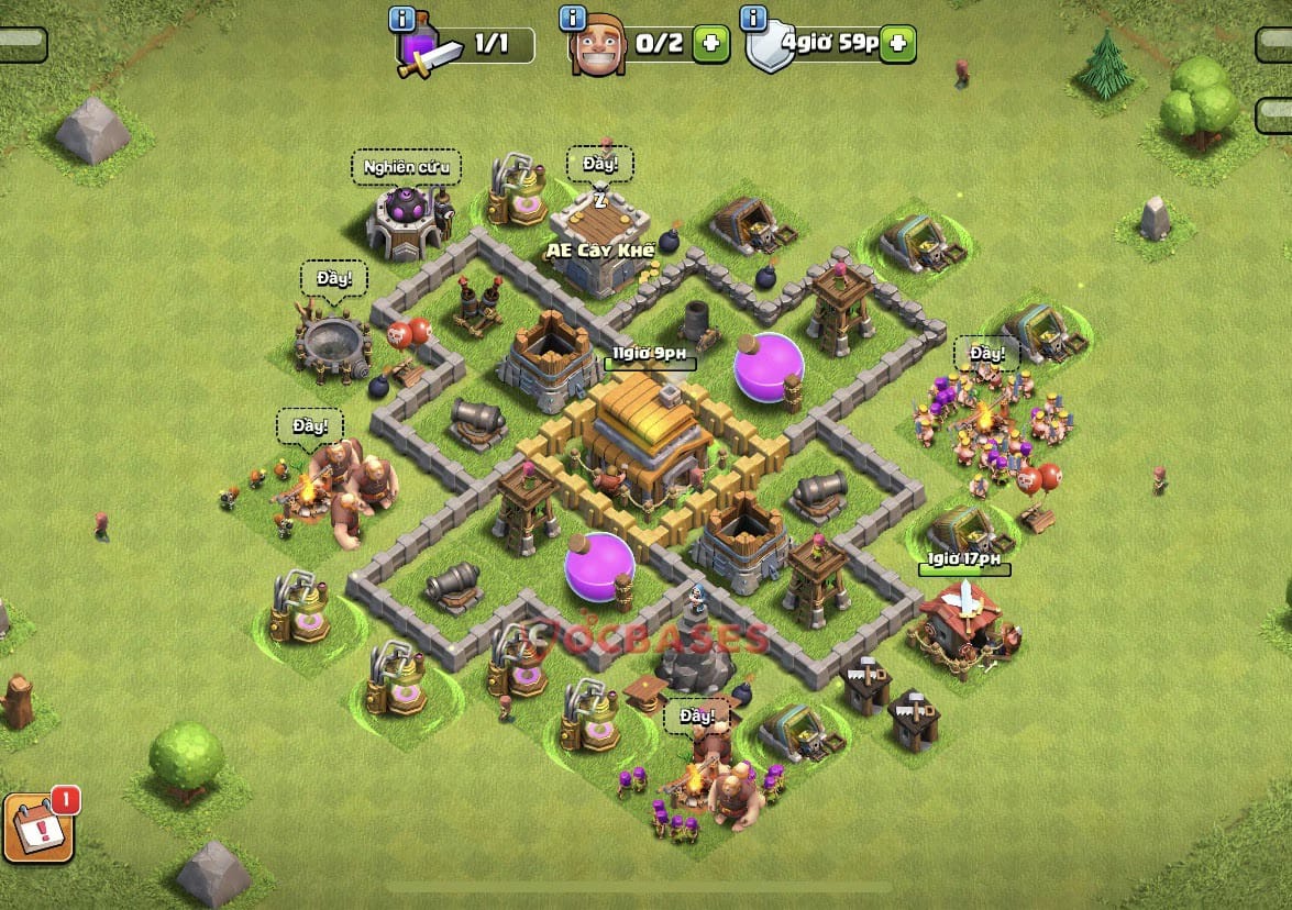 TH5 War Layout 2 -  base layout with copy link for Clash of Clans 2026