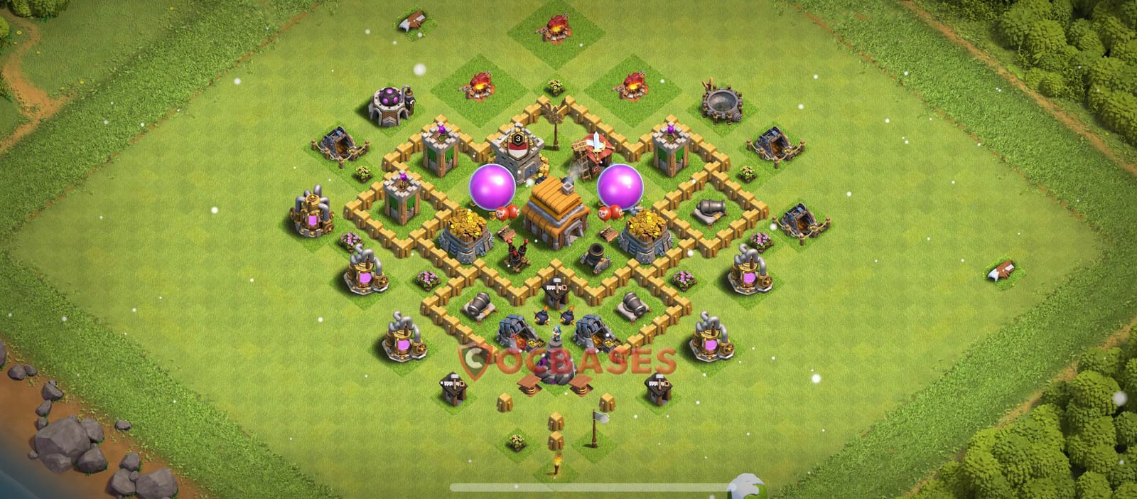 TH5 War Layout 5 -  base layout with copy link for Clash of Clans 2026
