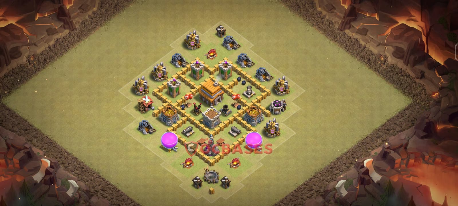 TH5 War Layout 13 -  base layout with copy link for Clash of Clans 2026
