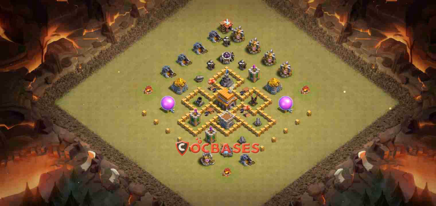 TH5 War Layout 23 - war, #asymmetric base layout with copy link for Clash of Clans 2026