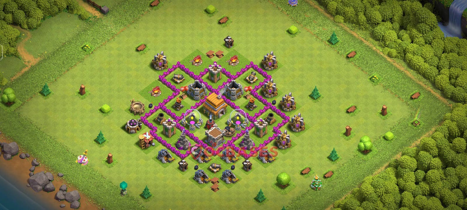 TH6 War Layout 17 -  base layout with copy link