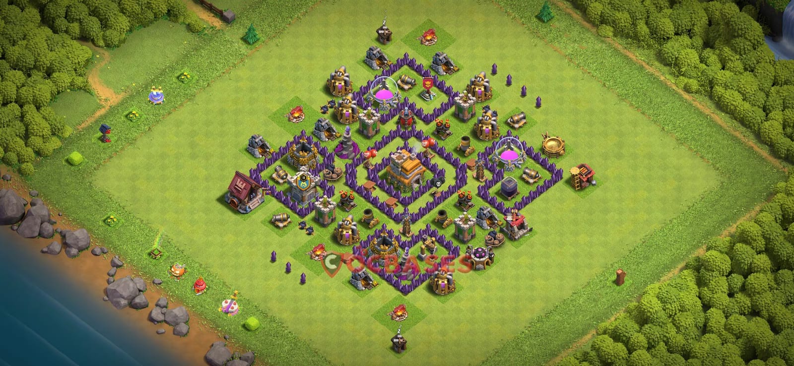 TH7 War Layout 23 -  base layout with copy link