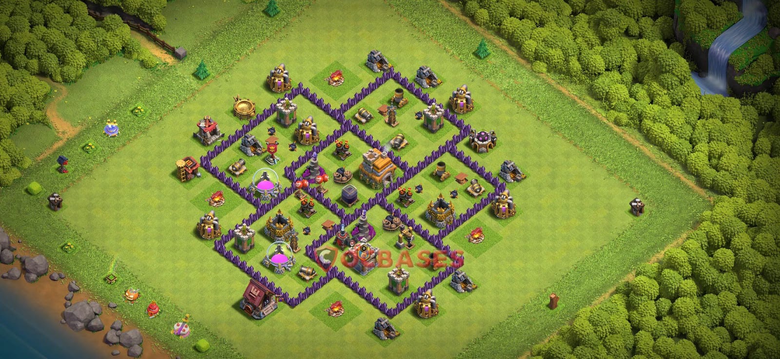 TH7 War Layout 26 -  base layout with copy link