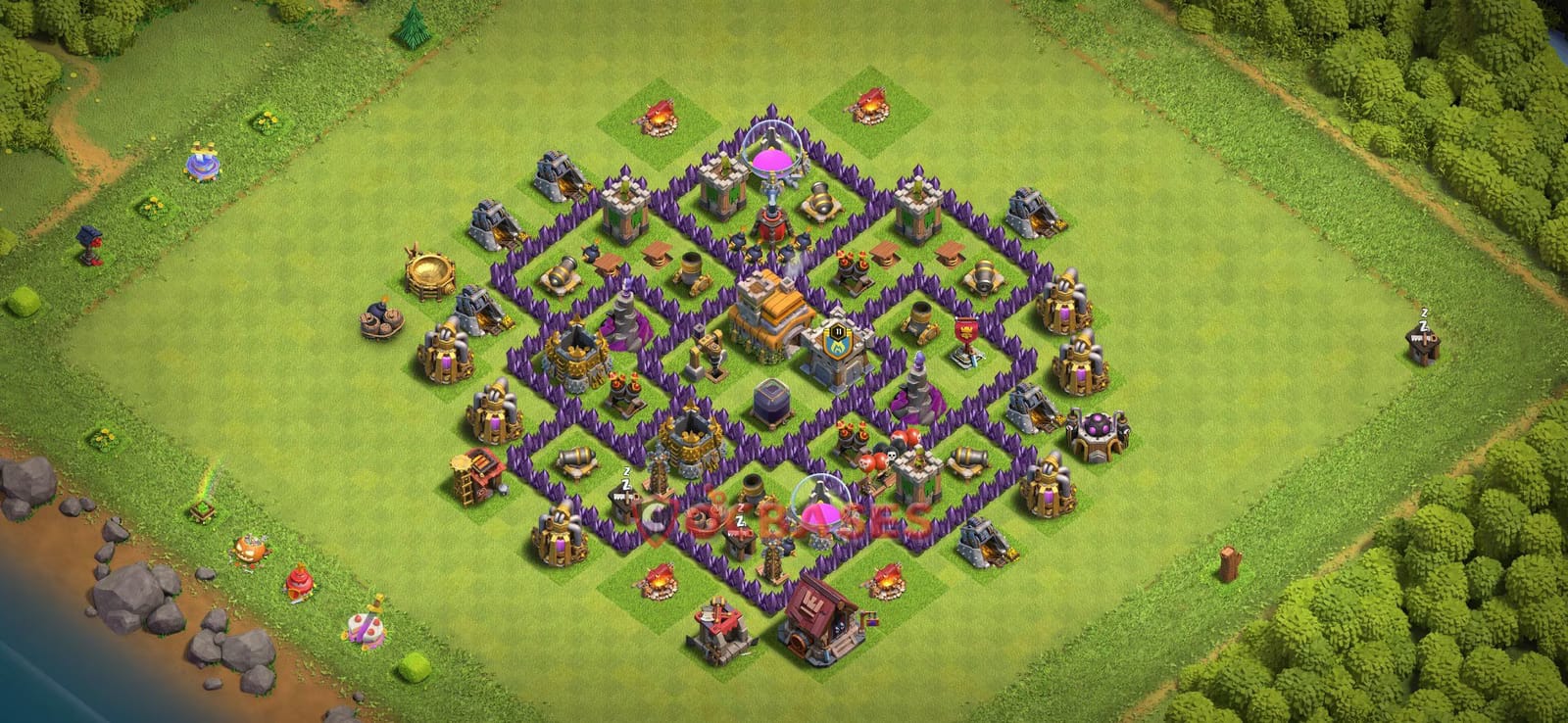 TH7 War Layout 36 -  base layout with copy link