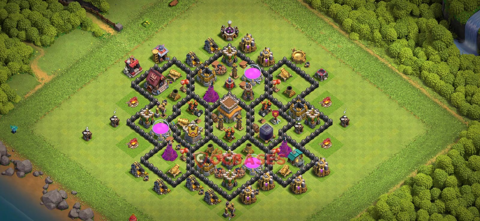 TH8 War Layout 15 -  base layout with copy link