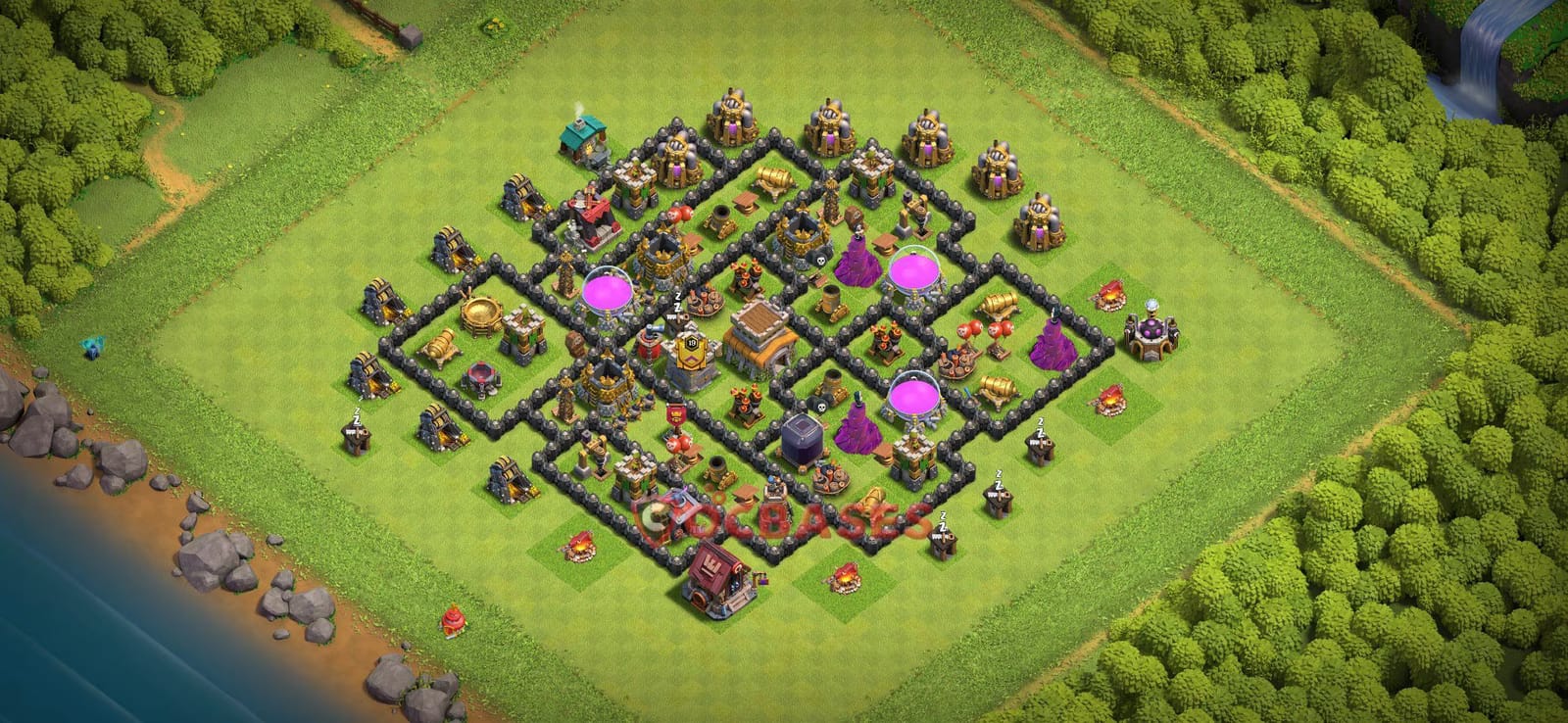 TH8 War Layout 17 -  base layout with copy link