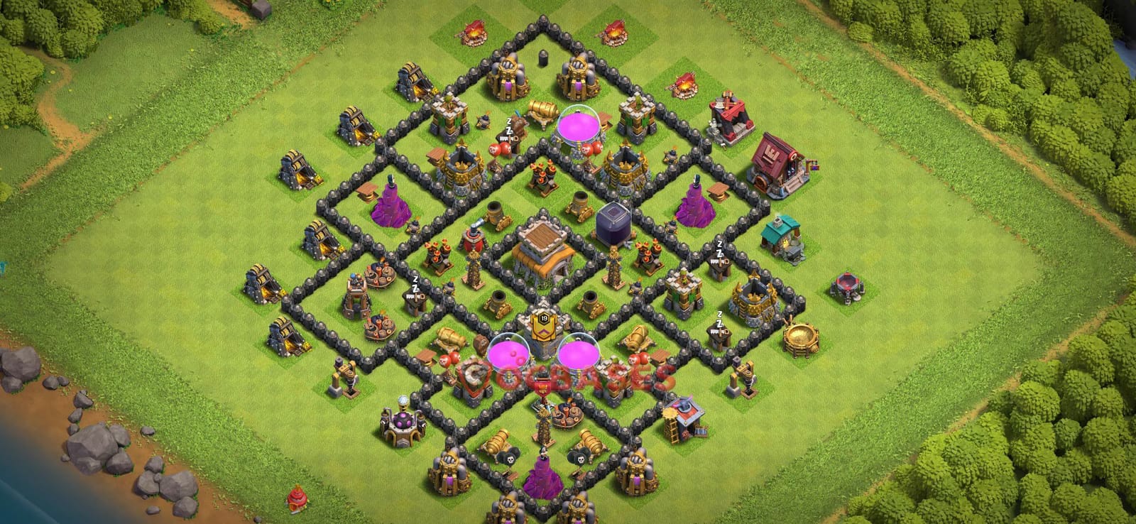 TH8 War Layout 19 -  base layout with copy link