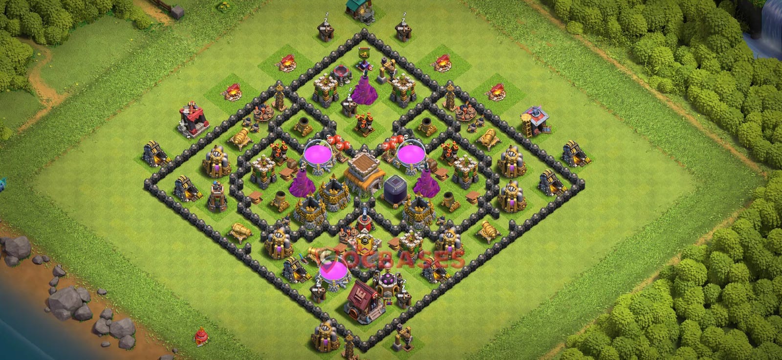 TH8 War Layout 23 -  base layout with copy link