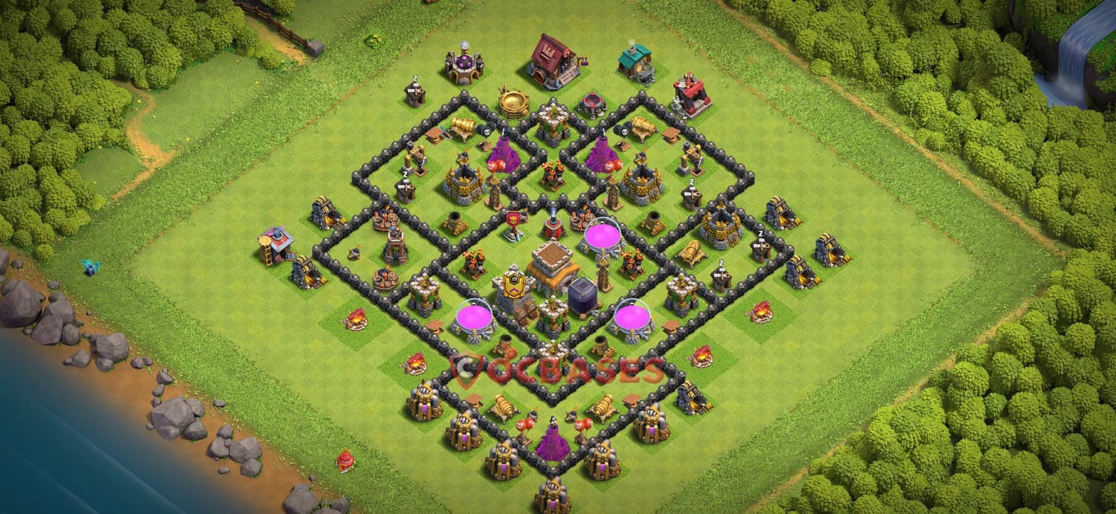 TH8 War Layout 25 -  base layout with copy link