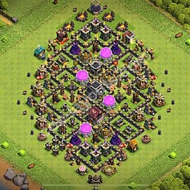 TH9 Trophy Layout 1 -  base layout with copy link for Clash of Clans 2026