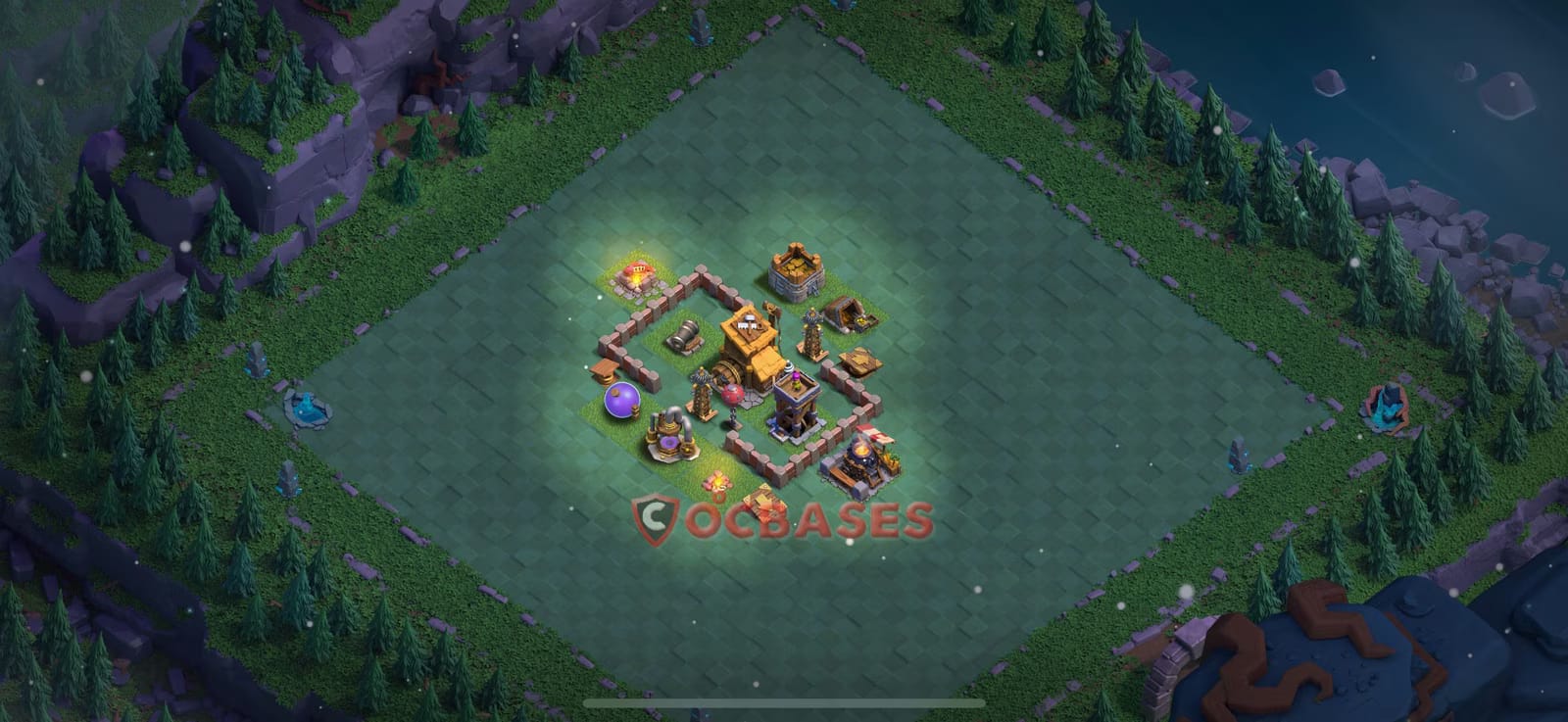 BH6 Anti 3 star Layout 7 - anti 3 stars, anti witch base layout with copy link for Clash of Clans 2026