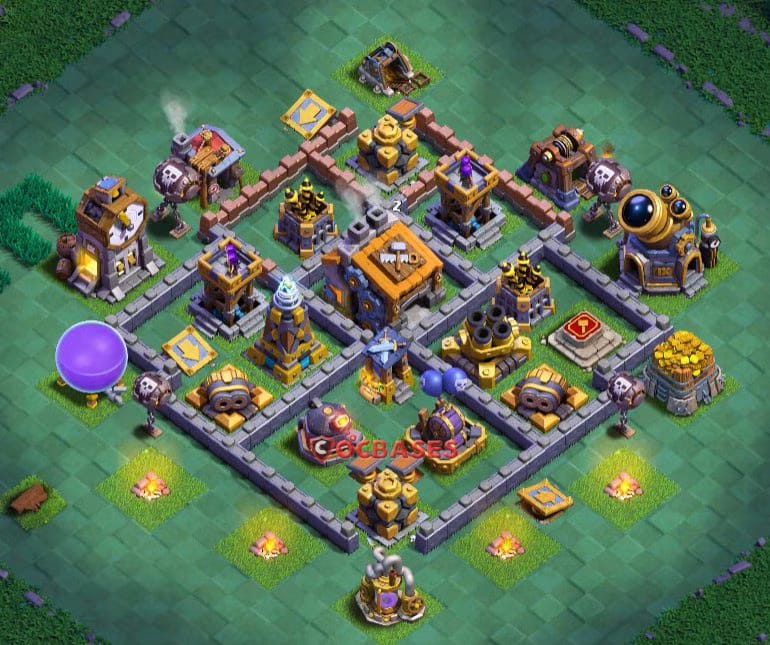 BH8 War Layout 13 - base layout with copy link for Clash of Clans 2026