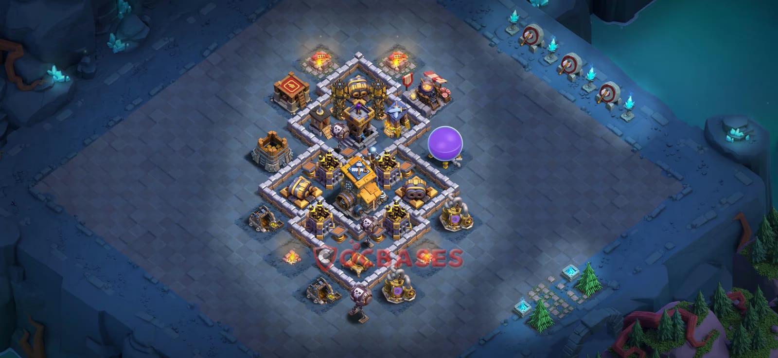 BH9 War Layout 1 - base layout with copy link for Clash of Clans 2026