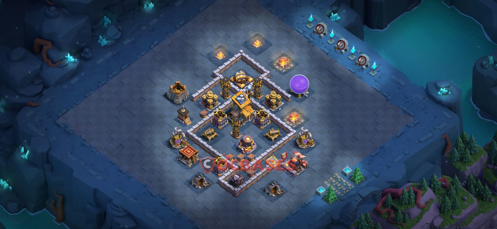 BH9 War Layout 3 - base layout with copy link for Clash of Clans 2026
