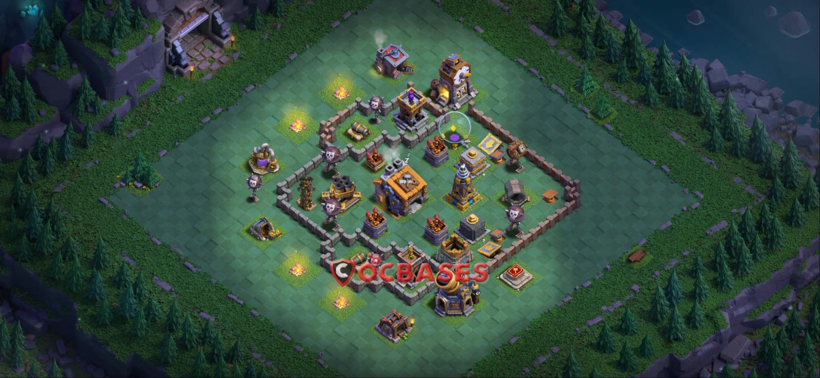 BH9 War Layout 14 - base layout with copy link for Clash of Clans 2026