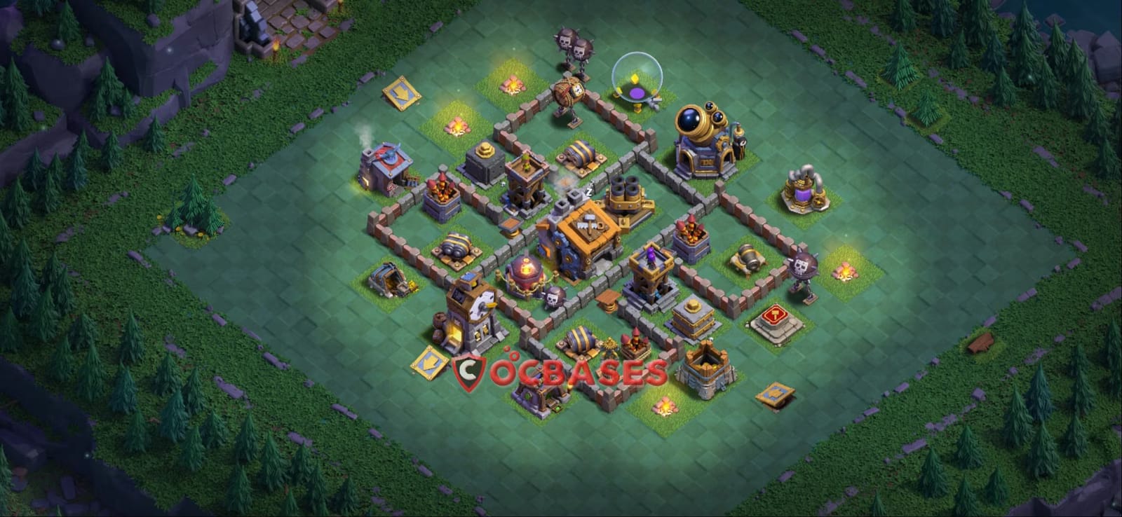 BH9 War Layout 24 - base layout with copy link for Clash of Clans 2026