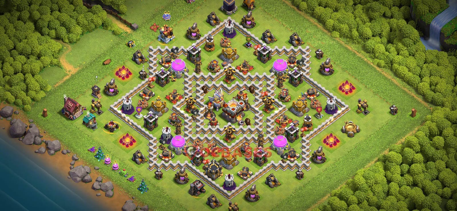 TH11 War Layout 14 - base layout with copy link