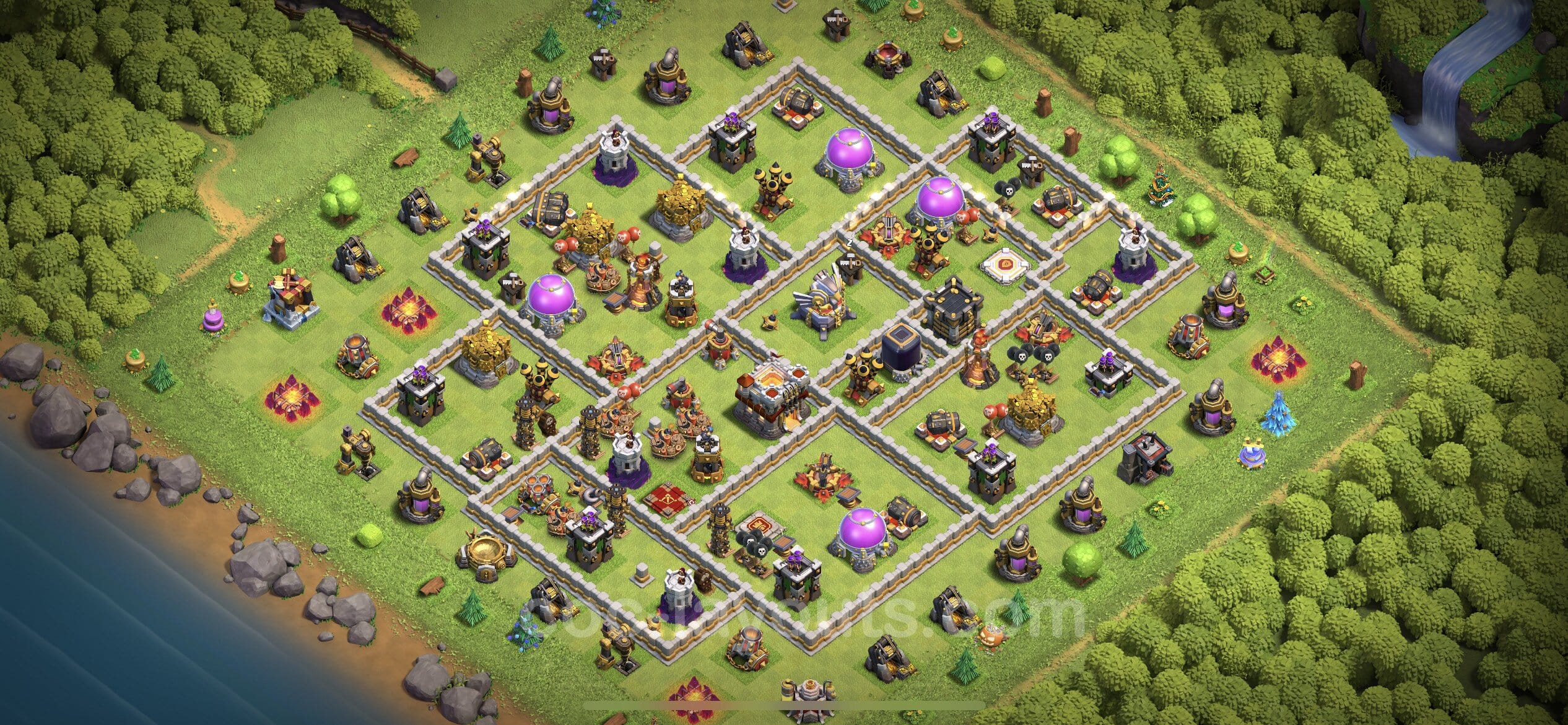 TH11 War Layout 30 - base layout with copy link