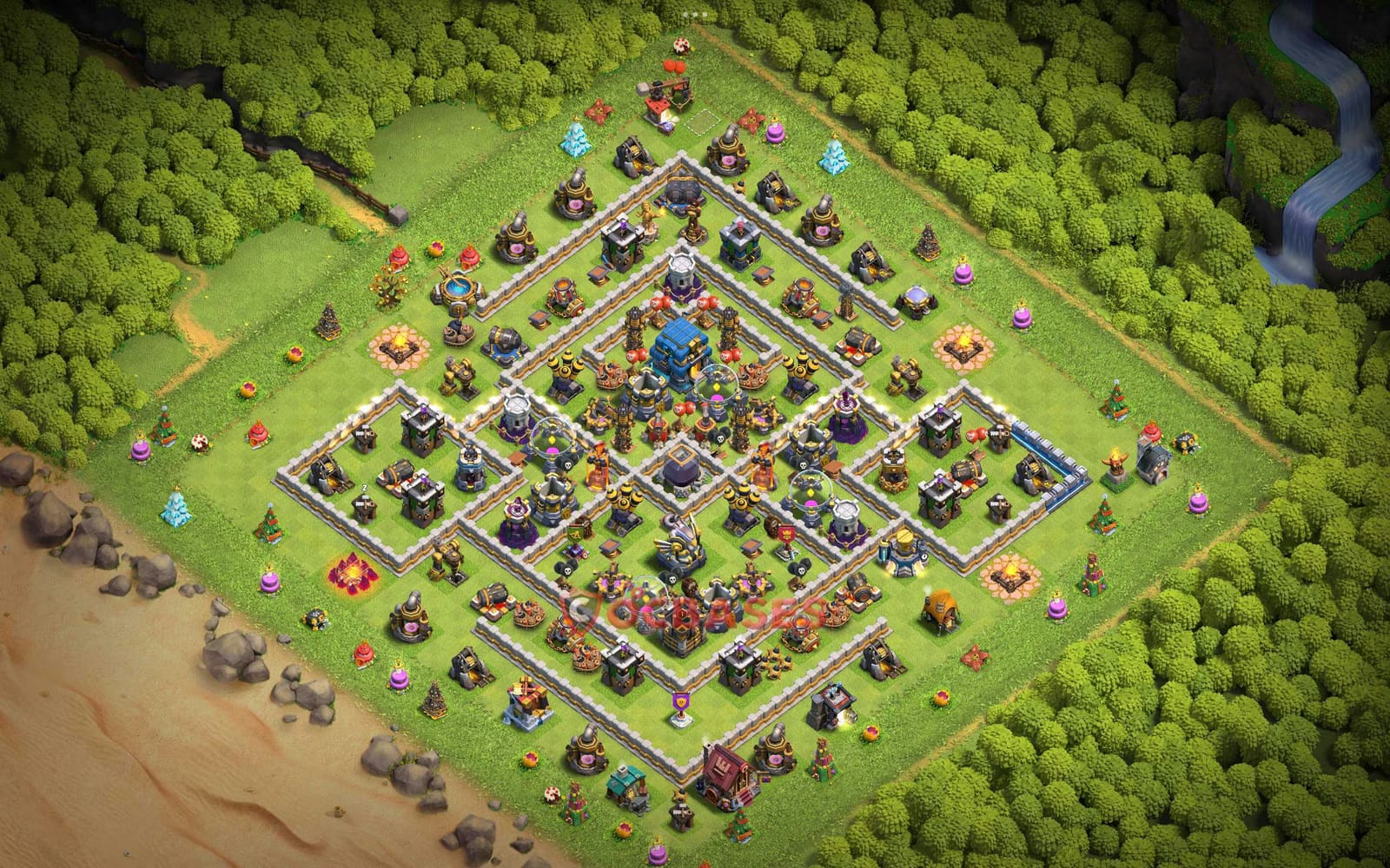 TH12 War Layout 26 - base layout with copy link for Clash of Clans 2026
