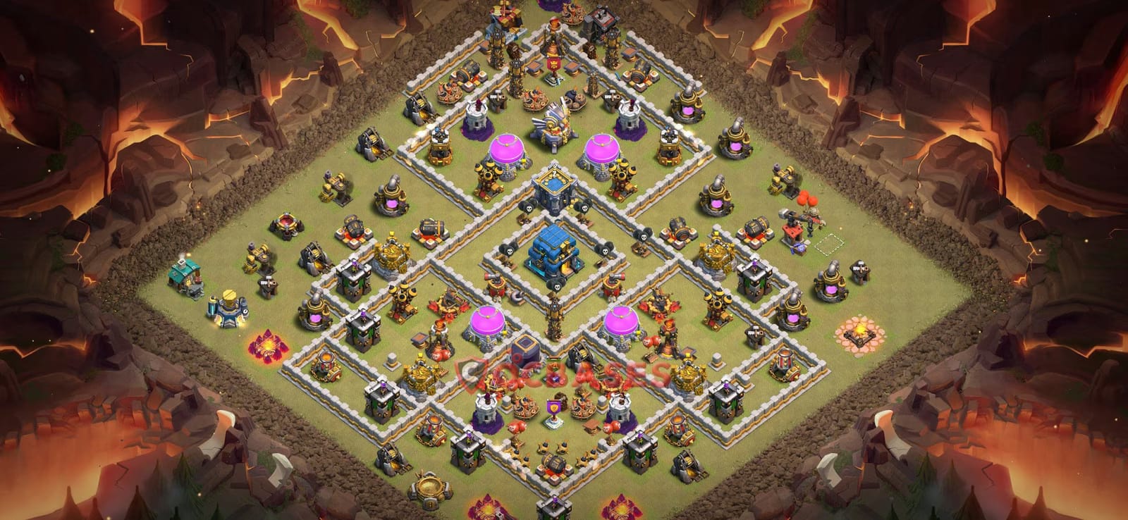 TH12 War Layout 32 - base layout with copy link for Clash of Clans 2026