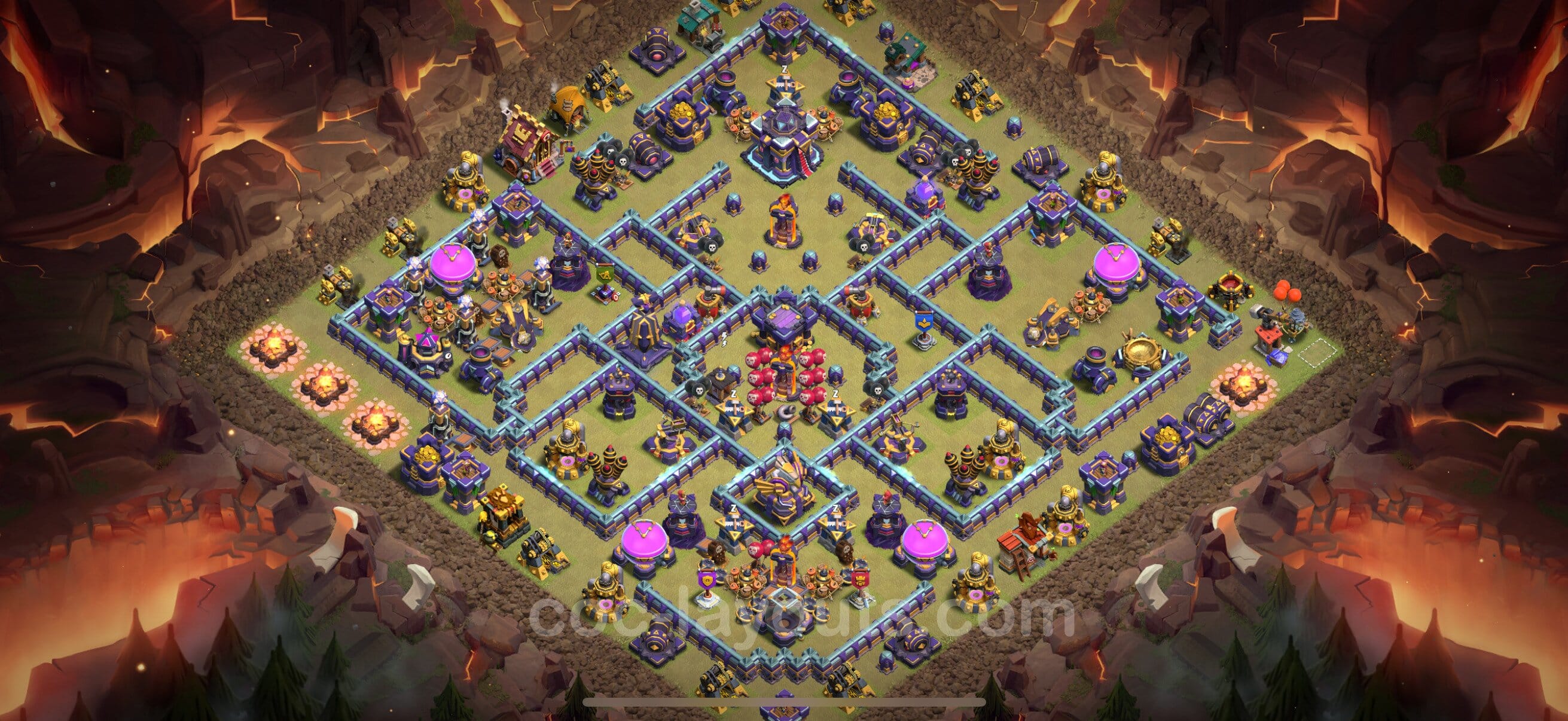 TH15 War Layout 6 - base layout with copy link for Clash of Clans 2026