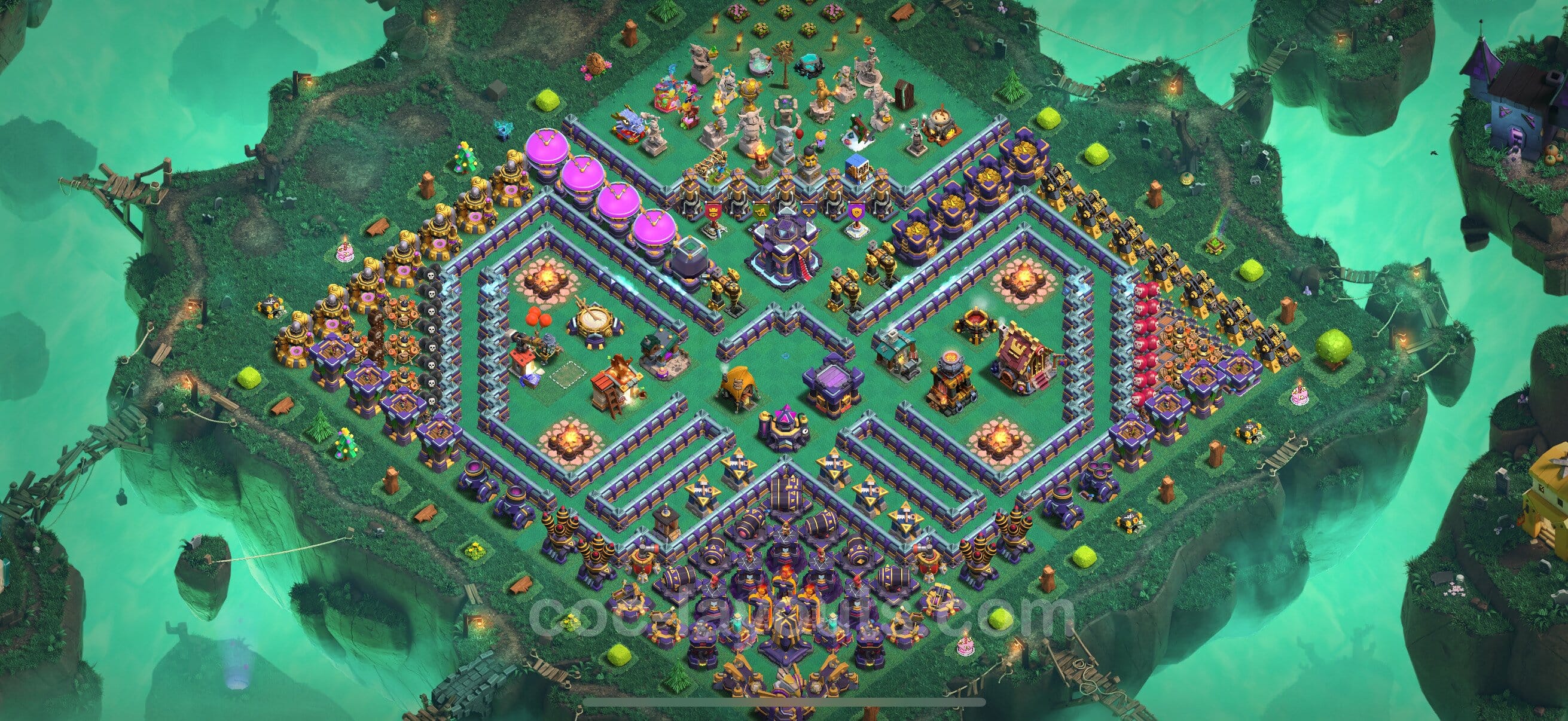 TH15 War Layout 18 - base layout with copy link for Clash of Clans 2026