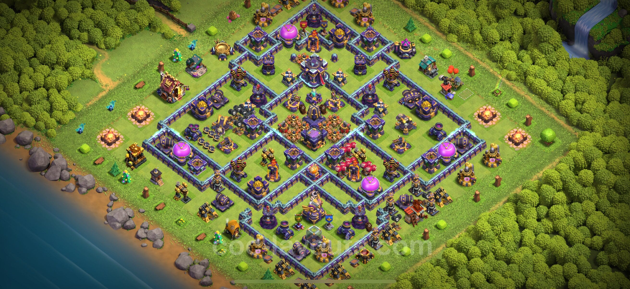 TH15 War Layout 19 - base layout with copy link for Clash of Clans 2026