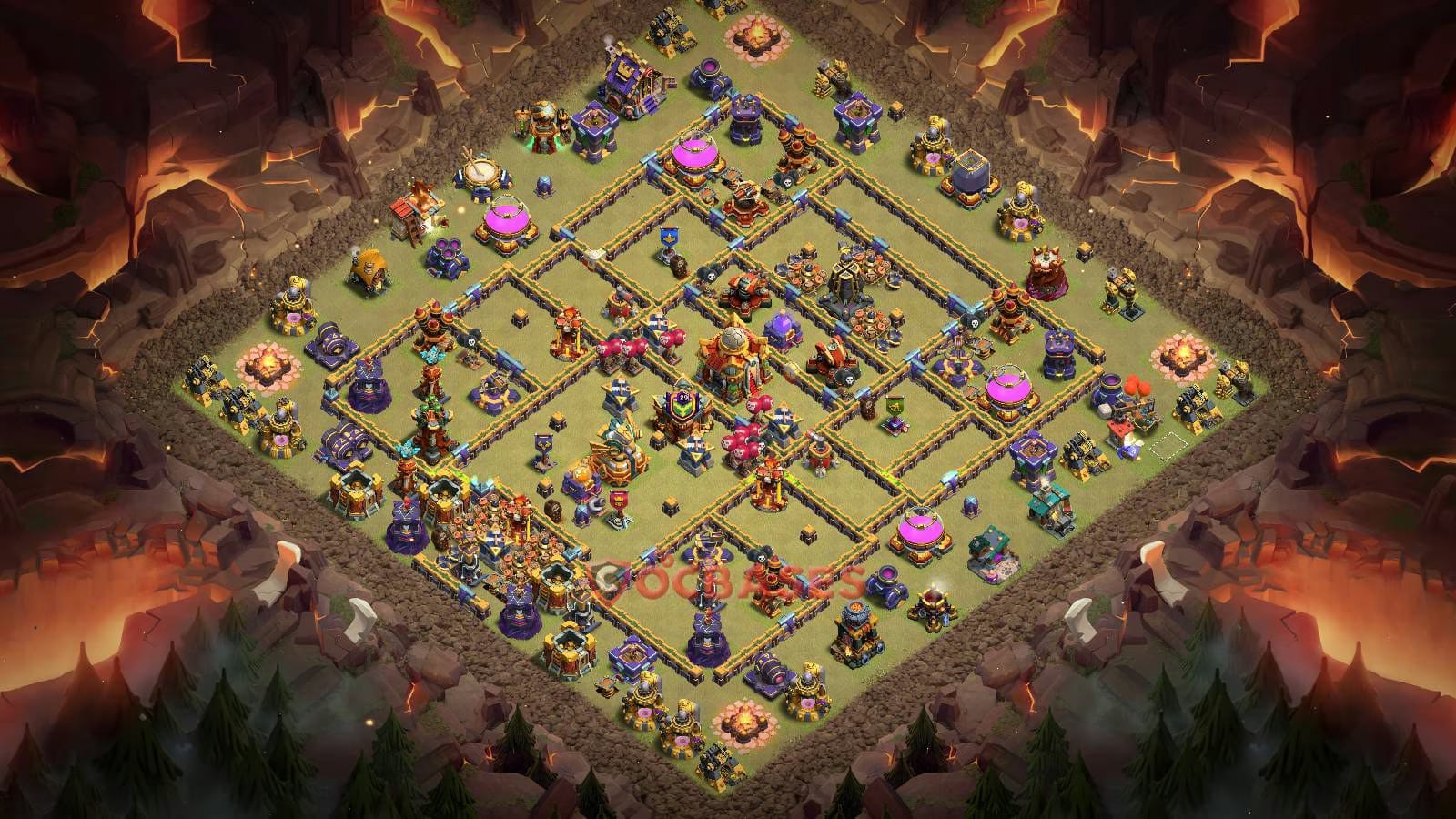 TH16 War Layout 26 - base layout with copy link