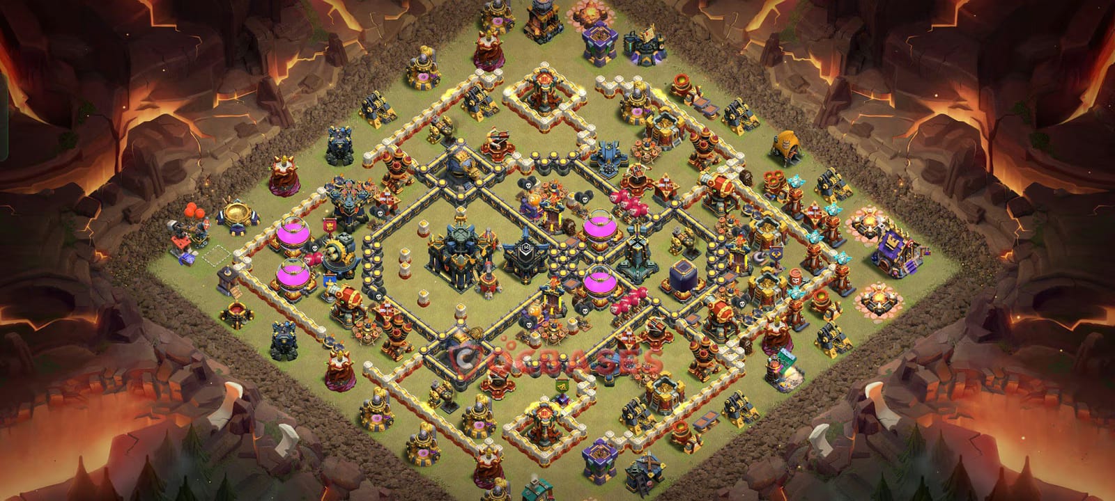TH17 Legend league Layout 30 - #symmetric, #anti 3 stars base layout with copy link for Clash of Clans 2026