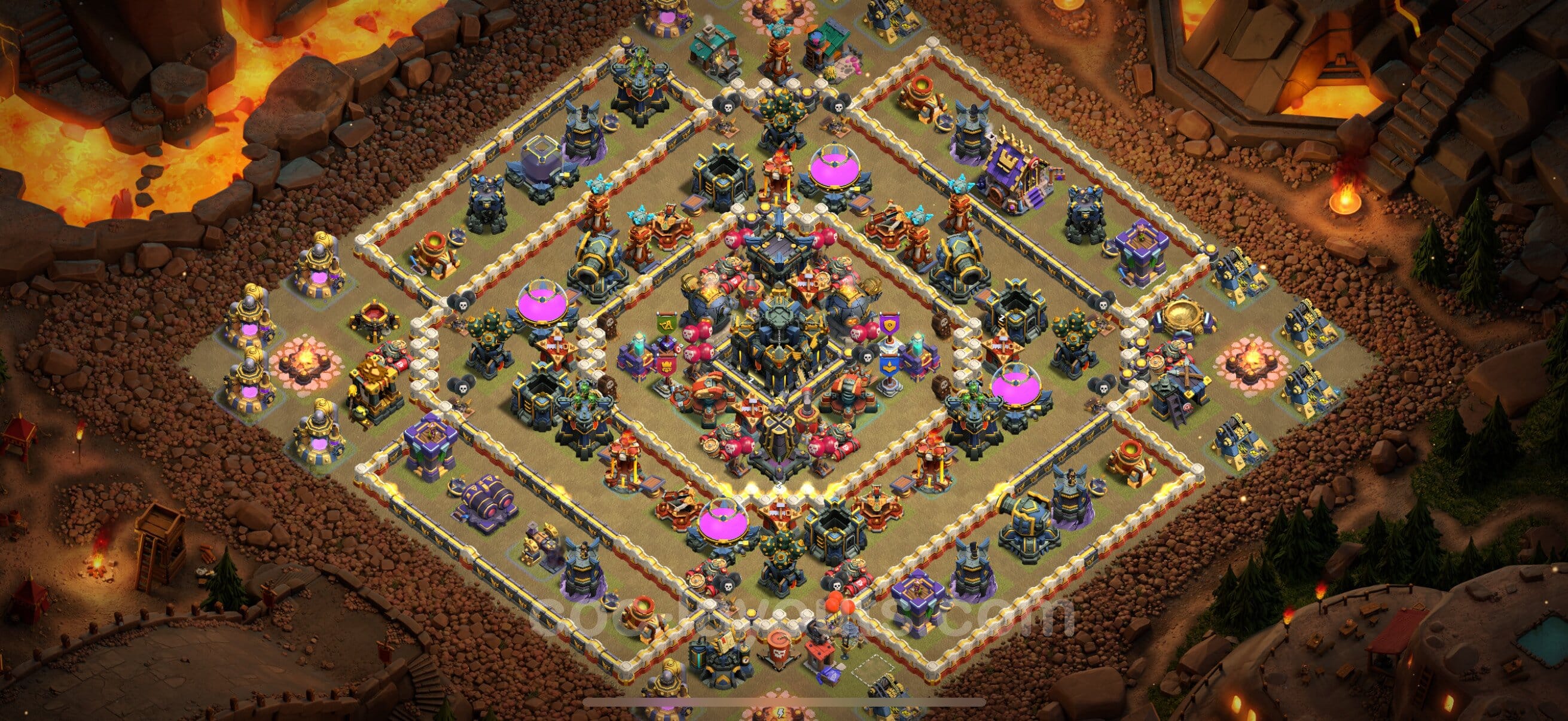 TH17 War Layout 12 - base layout with copy link