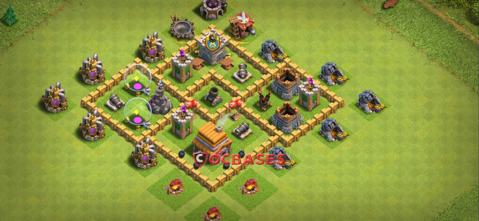 TH5 Farming Layout 29 - hybrid, #anti 2 stars base layout with copy link for Clash of Clans 2026
