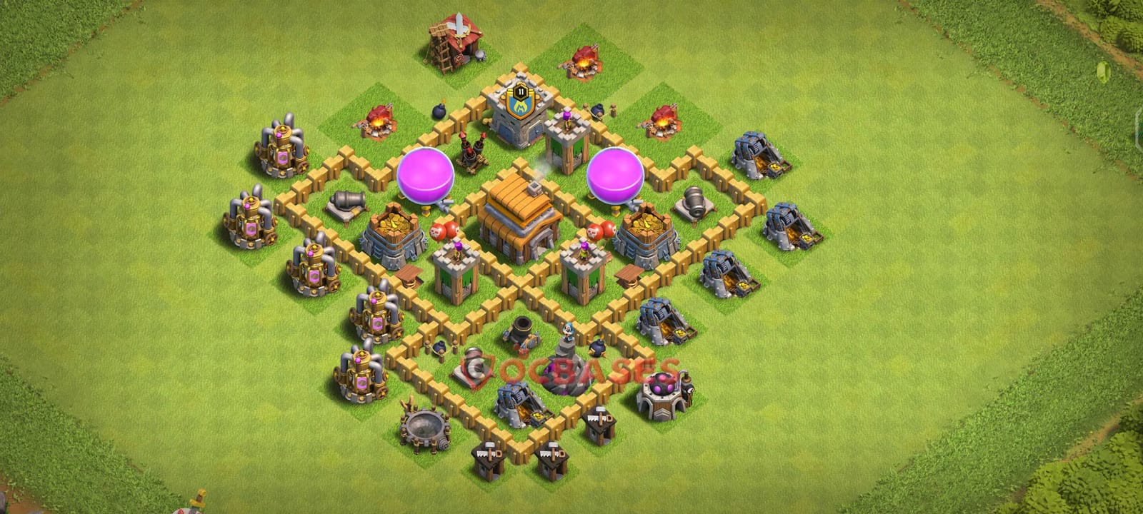 TH5 War Layout 15 - base layout with copy link for Clash of Clans 2026