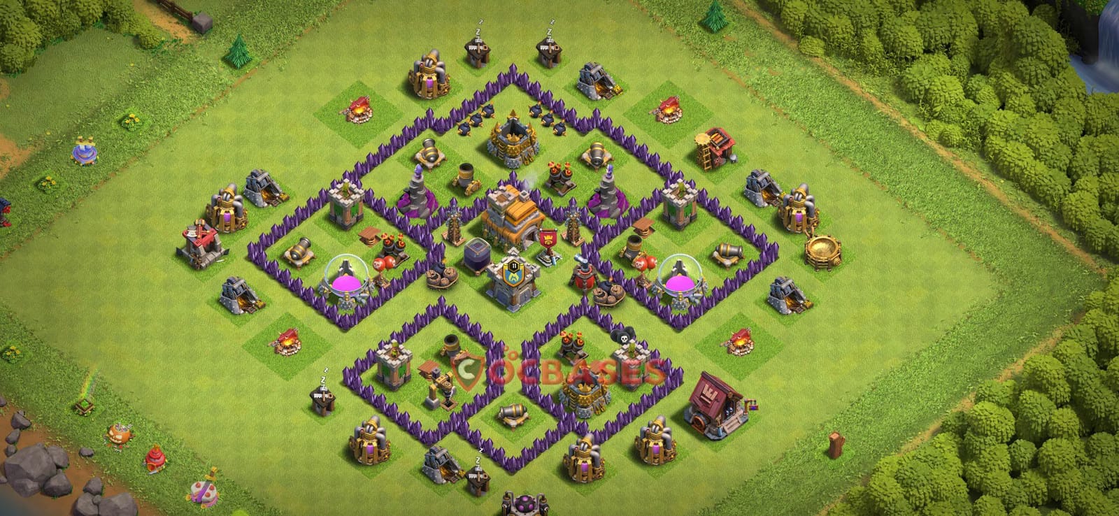 TH7 War Layout 24 - base layout with copy link
