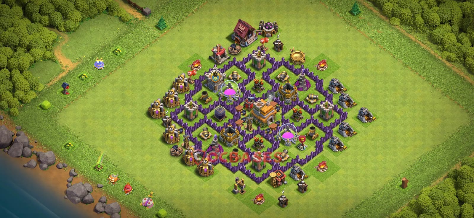 TH7 War Layout 30 - base layout with copy link